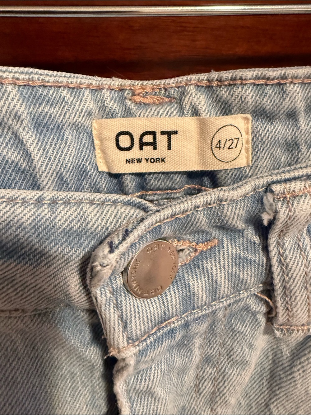 Oat New York Straight Leg Jeans - Light Blue - Picture 4 of 4